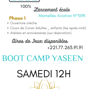 MARS-AVRIL-MAI BOOT CAMP YASEEN
