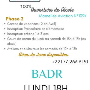 AVRIL CORAN NIVEAU 8 BADR LUNDI