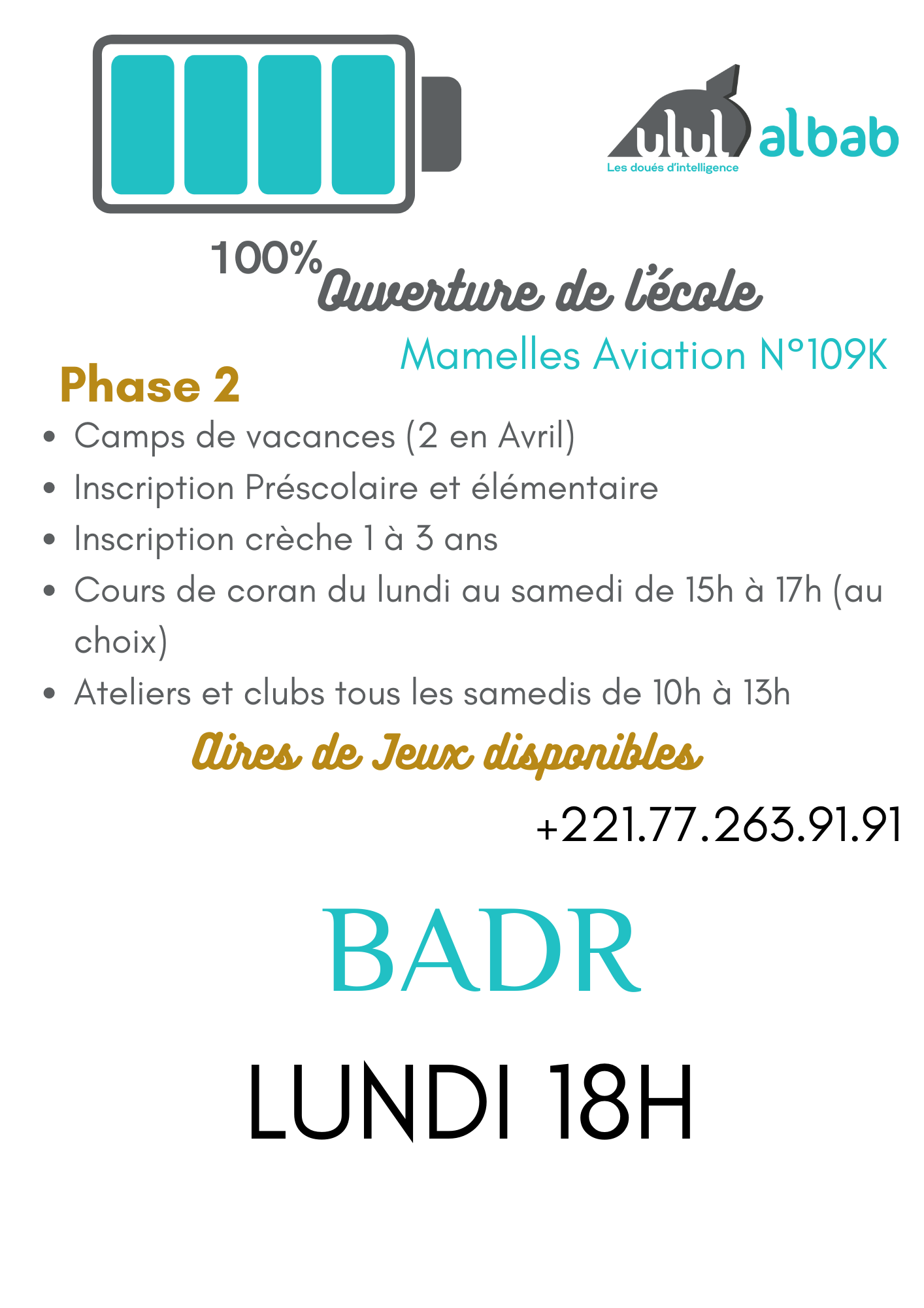 AVRIL CORAN NIVEAU 8 BADR LUNDI