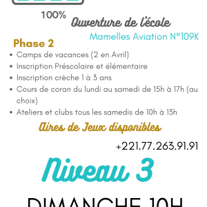 AVRIL CORAN NIVEAU 3 DIMANCHE