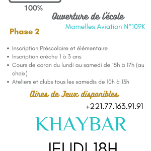 MAI CORAN NIVEAU 10 KHAYBAR