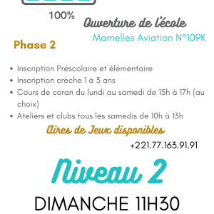 MAI CORAN NIVEAU 2 DIMANCHE