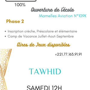 AOUT SEPT OCT TAWHID