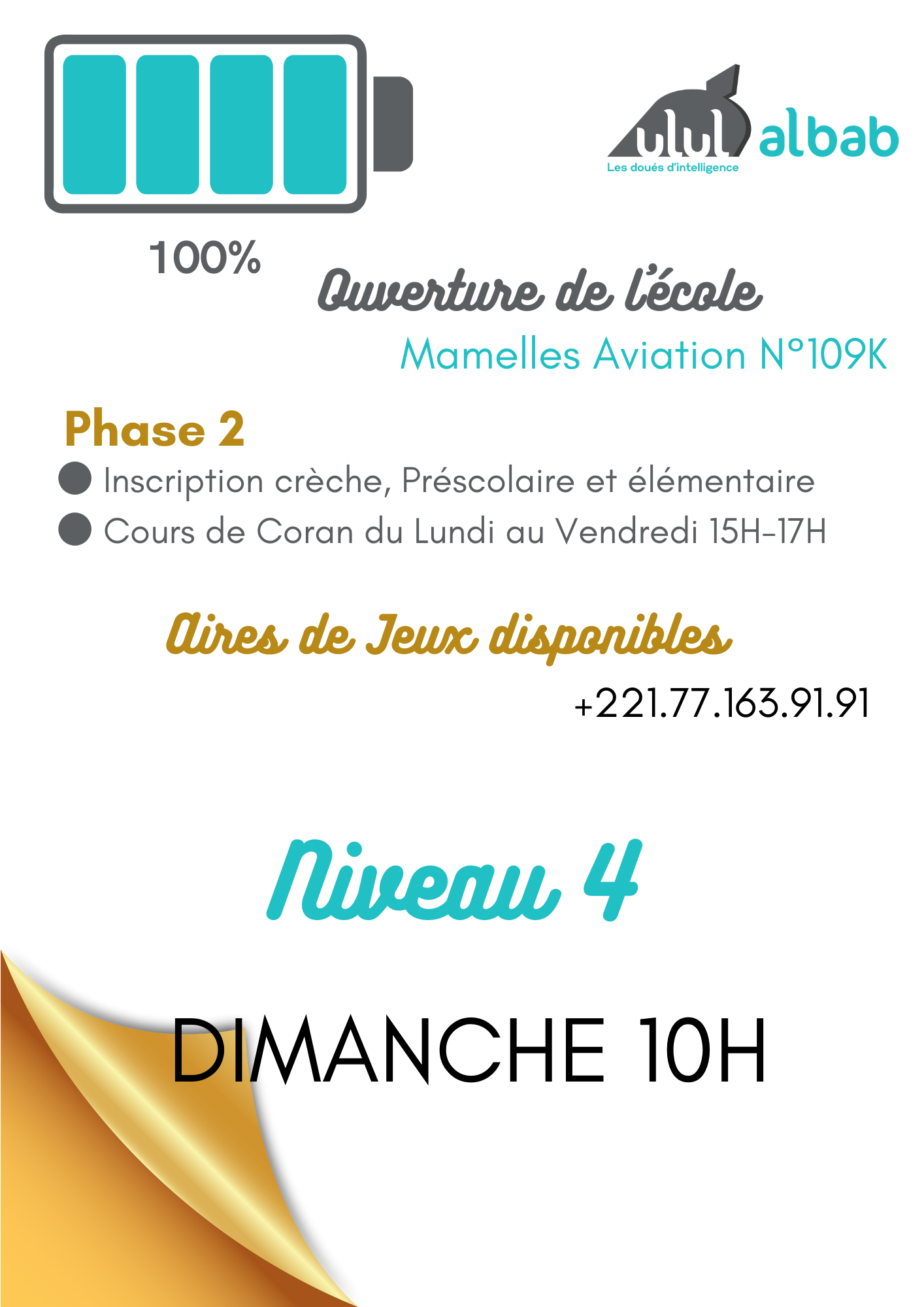 OCT CORAN NIVEAU 4 DIMANCHE