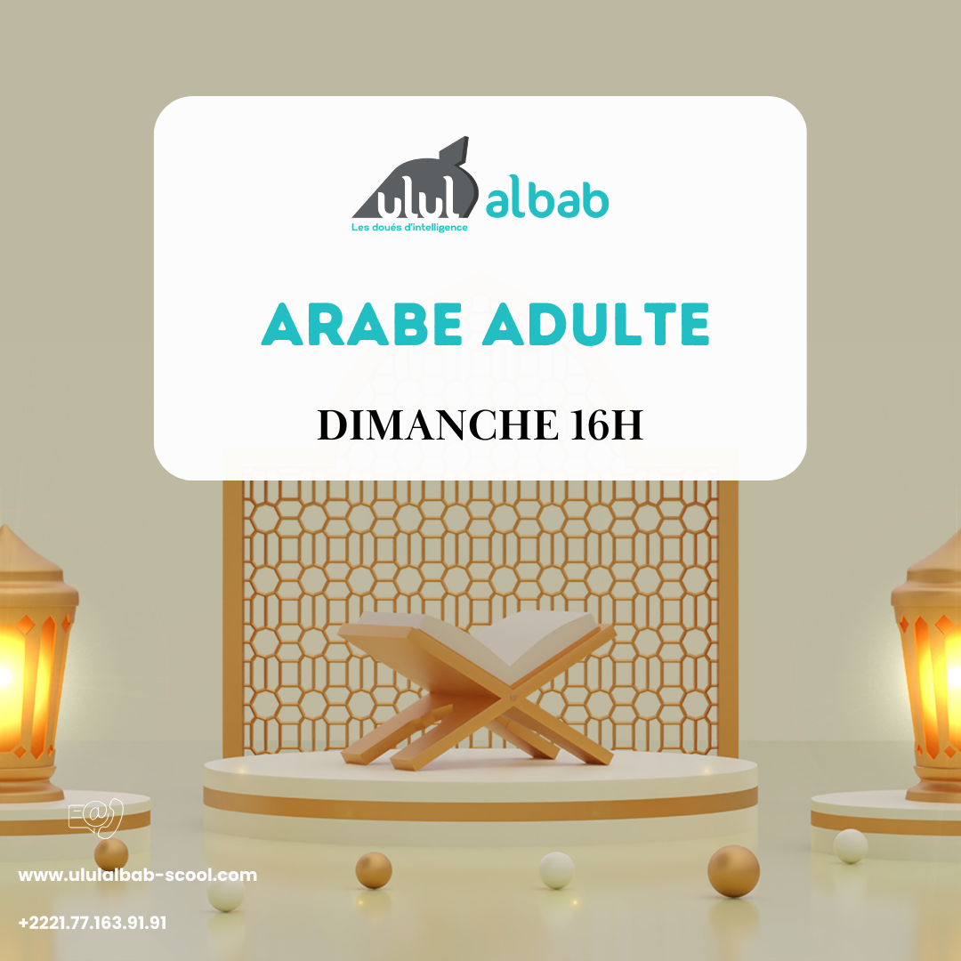SEPT COURS ARABE ADULTE