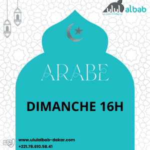 MARS COURS ARABE ADULTE