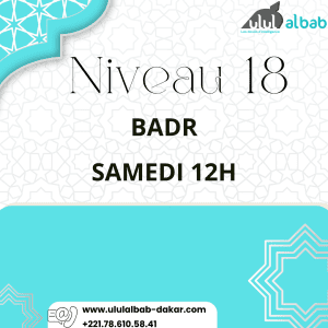 JUIL CORAN NIVEAU 18 BADR SAMEDI