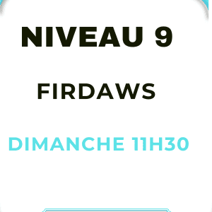 NOV CORAN NIVEAU 9 FIRDAWS