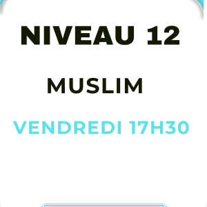 NOV CORAN NIVEAU 12  MUSLIM VENDREDI