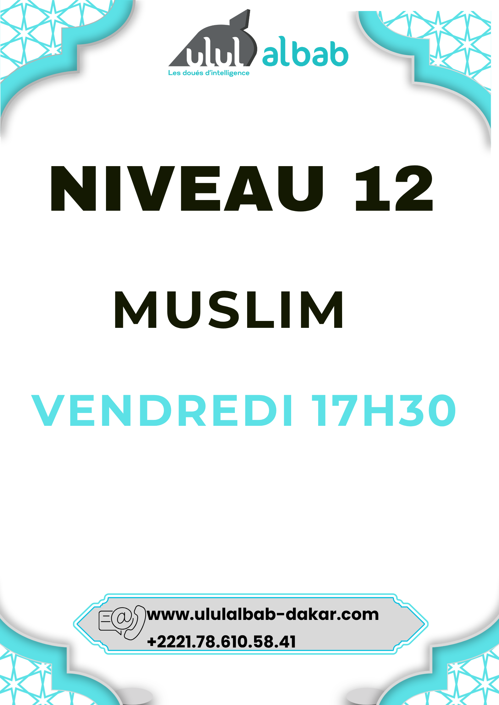 NOV CORAN NIVEAU 12 MUSLIM VENDREDI