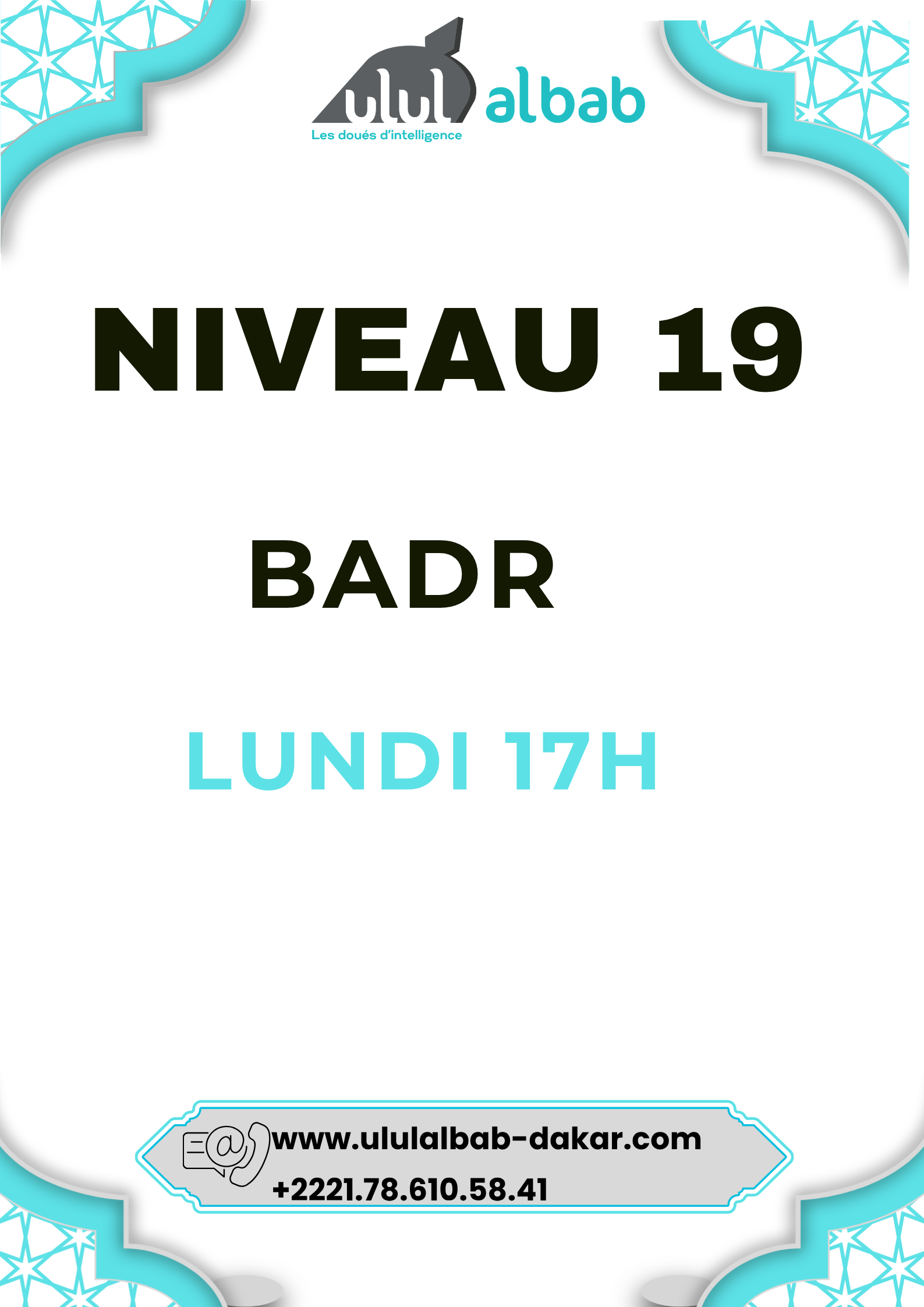 NOV CORAN NIVEAU 19 BADR LUNDI