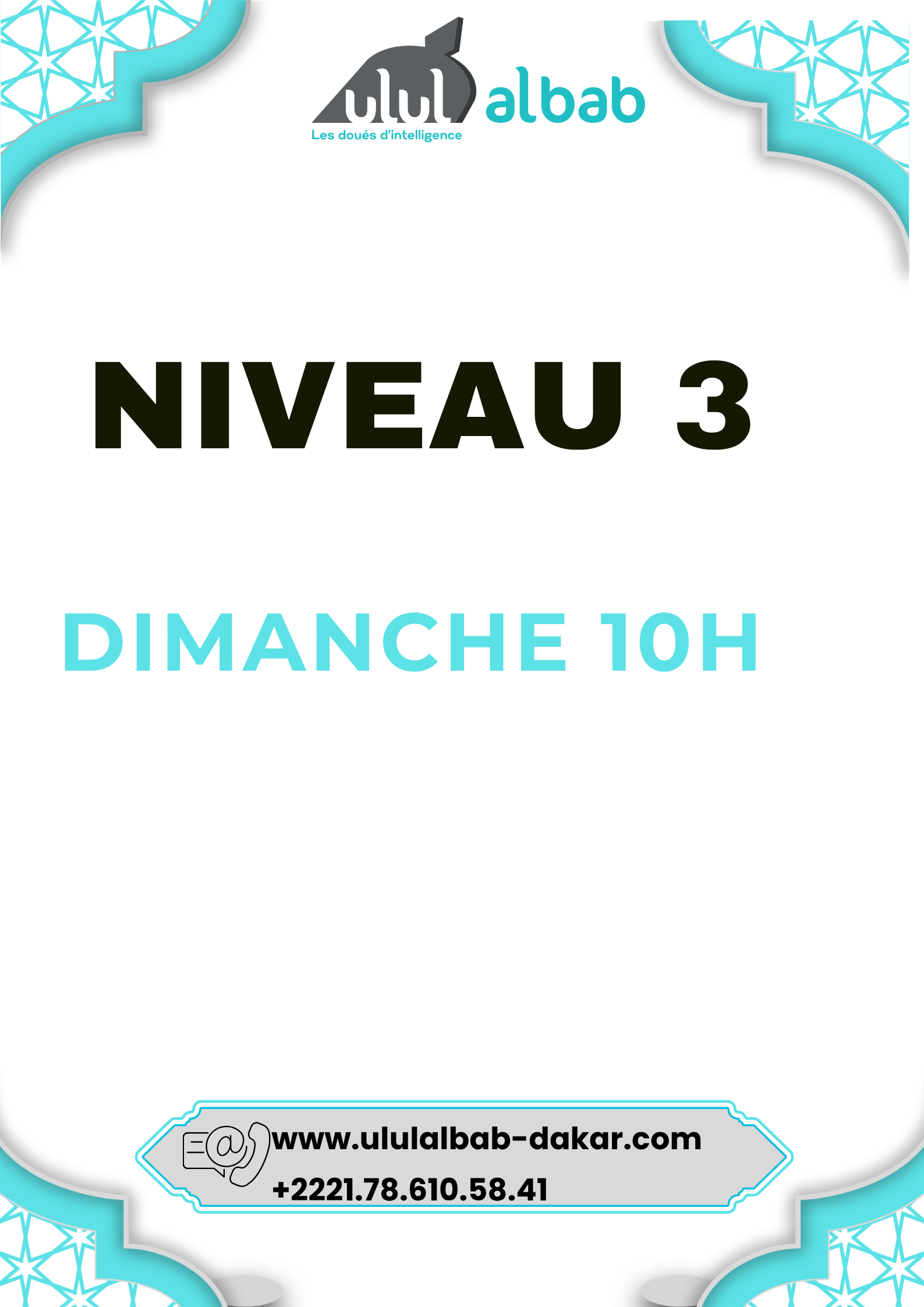NOV CORAN NIVEAU 3 DIMANCHE