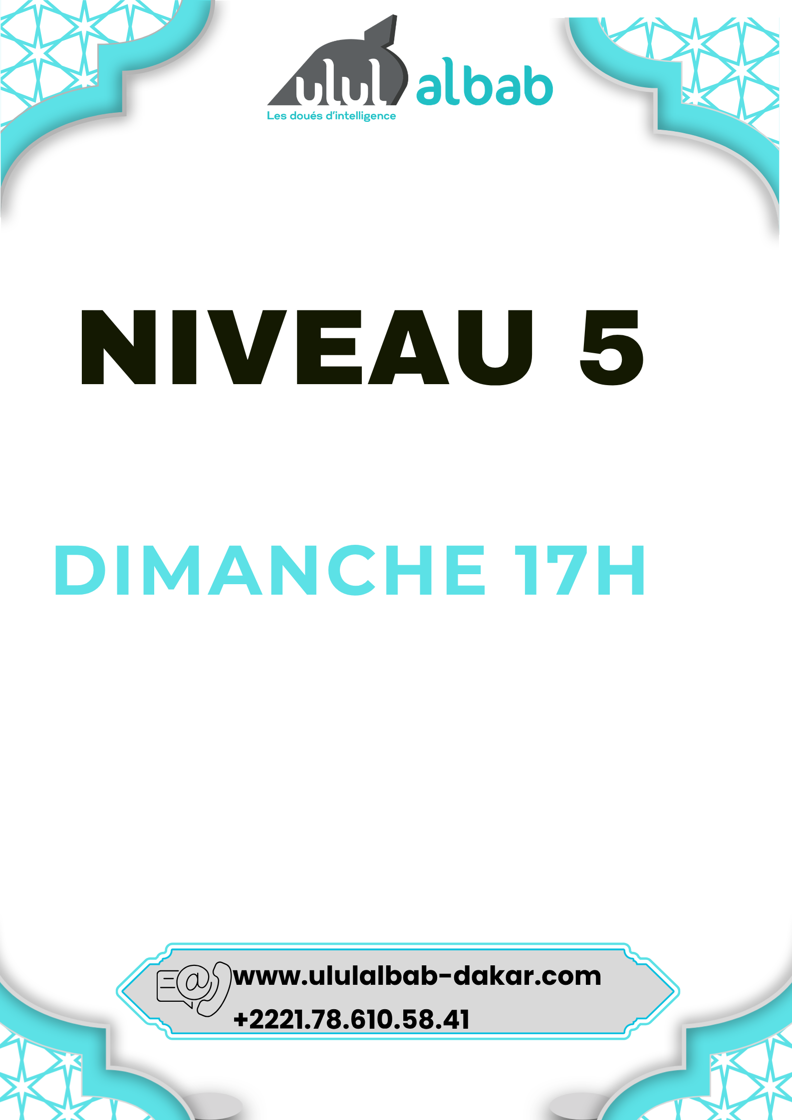 NOV CORAN NIVEAU 5 DIMANCHE